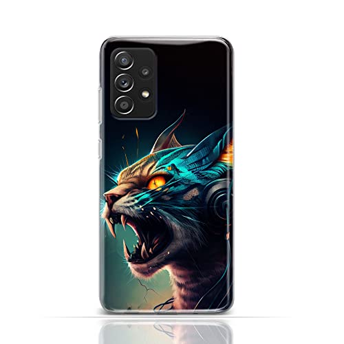 CoverHeld Hülle für Samsung Galaxy M33 5G Handyhülle Schutzhülle aus weichem Silikon TPU Softcase mit Motiv 3521 Wildkatze mit Kopfhörer orange Augen CoverHeld Hülle für Samsung Galaxy M33 5G Handyhülle Schutzhülle aus weichem Silikon TPU Softcase mit Motiv 3521 Wildkatze mit Kopfhörer orange Augen von CoverHeld