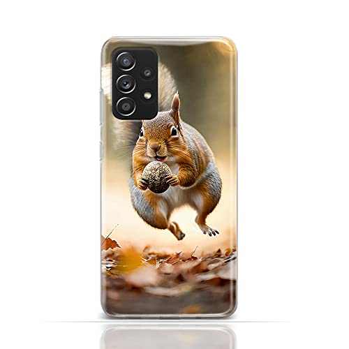 CoverHeld Hülle für iPhone 13 Handyhülle Schutzhülle aus Silikon TPU Softcase mit Motiv 3469 Eichhörnchen mit Nuss von CoverHeld