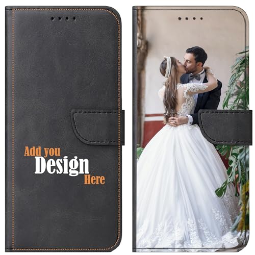 Handyhülle kompatibel mit Samsung Galaxy S23 - Handyhülle aus hochwertigem Kunstleder mit Lasche in schwarz selbst gestalten - Deine Hülle und Dein Design - personalisiert auf der Vorderseite Handyhülle kompatibel mit Samsung Galaxy S23 - Handyhülle aus hochwertigem Kunstleder mit Lasche in schwarz selbst gestalten - Deine Hülle und Dein Design - personalisiert auf der Vorderseite von CoverHeld