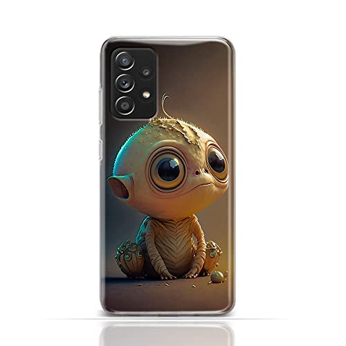 Hülle für Google Pixel 7a Handyhülle Schutzhülle aus Silikon TPU Softcase mit Motiv 3516 Baby Alien mit Fühlern große Augen von CoverHeld