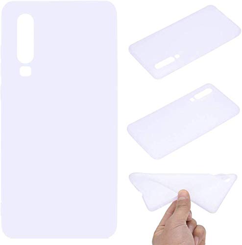 CoverKingz Case kompatibel mit Huawei P30 - Silikon Handyschutz Hülle Slim - dünne Handyschale Matt Weiß von CoverKingz