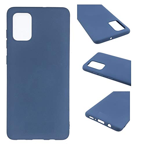 CoverKingz Cover kompatibel mit Samsung Galaxy A72 5G – Silikon Handyschutzhülle Smartphonehülle - TPU Phone Case Matt Blau von CoverKingz