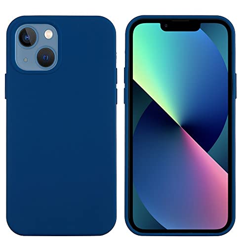 CoverKingz Cover kompatibel mit iPhone 13 [6,1 Zoll] - Silikon Handyschutzhülle Smartphonehülle - TPU Phone Case Matt Blau von CoverKingz