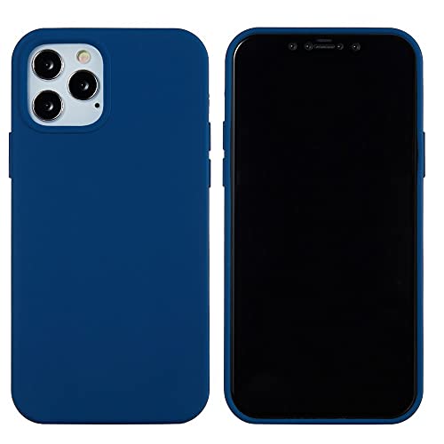 CoverKingz Cover kompatibel mit iPhone 13 Pro [6,1 Zoll] - Silikon Handyschutzhülle Smartphonehülle - TPU Phone Case Matt Blau von CoverKingz