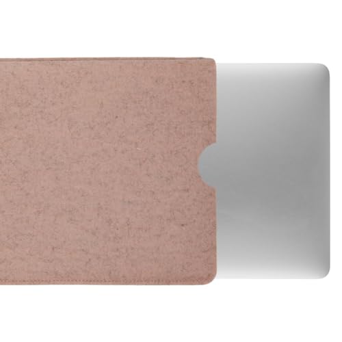 CoverKingz Filz Hülle für Apple MacBook Air 13.6 Zoll (M2) - Notebook Tasche handgefertigt aus Wollfilz - hochwertige Laptophülle aus 100% Schurwolle - Moderne Handmade Filzhülle Case Rosa von CoverKingz
