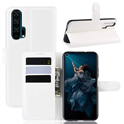 CoverKingz Handy Case kompatibel mit Honor 20 Pro - Handy Cover mit Kartenfach Phonecase - Smartphone Hülle klappbar Weiß von CoverKingz