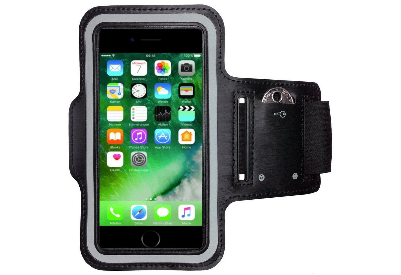 CoverKingz Handyhülle Armband für Apple iPhone 7/8 Sportarmband Fitness Hülle Jogging Arm, Sport Schutzhülle Schlüsselfach Handyhülle Jogging Schutztasche Etui von CoverKingz