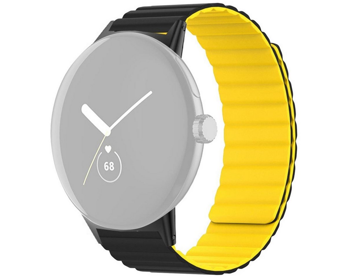 CoverKingz Handyhülle Armband für Google Pixel Watch 1/2 Silikon Ersatzband magnetisch von CoverKingz