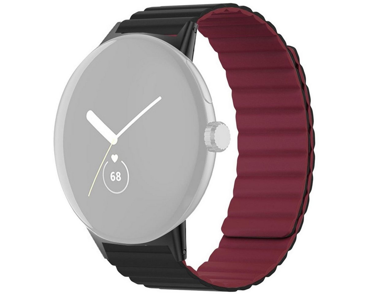 CoverKingz Handyhülle Armband für Google Pixel Watch 1/2 Silikon Ersatzband magnetisch von CoverKingz
