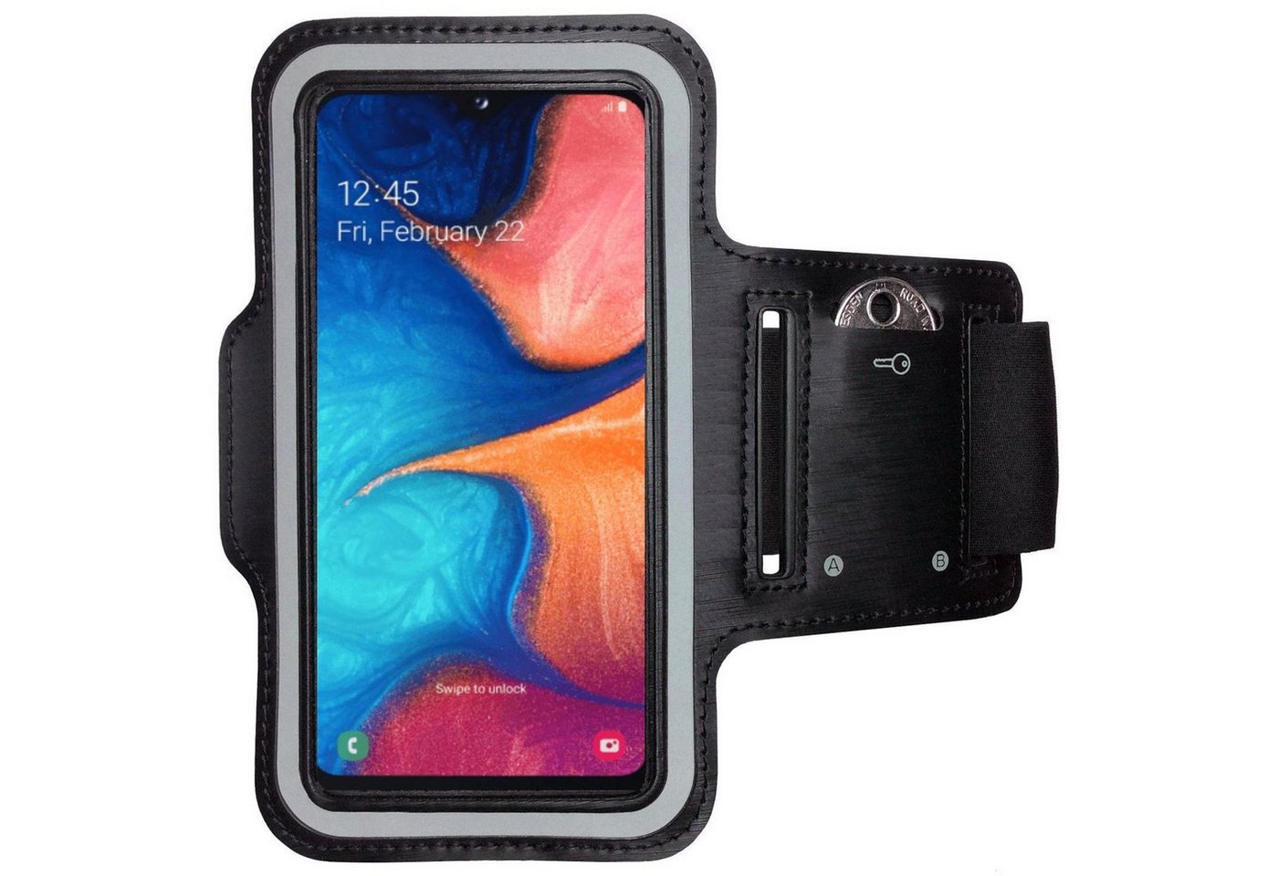 CoverKingz Handyhülle Armband für Samsung Galaxy A20e Handy Sport mit Schlüsselfach von CoverKingz