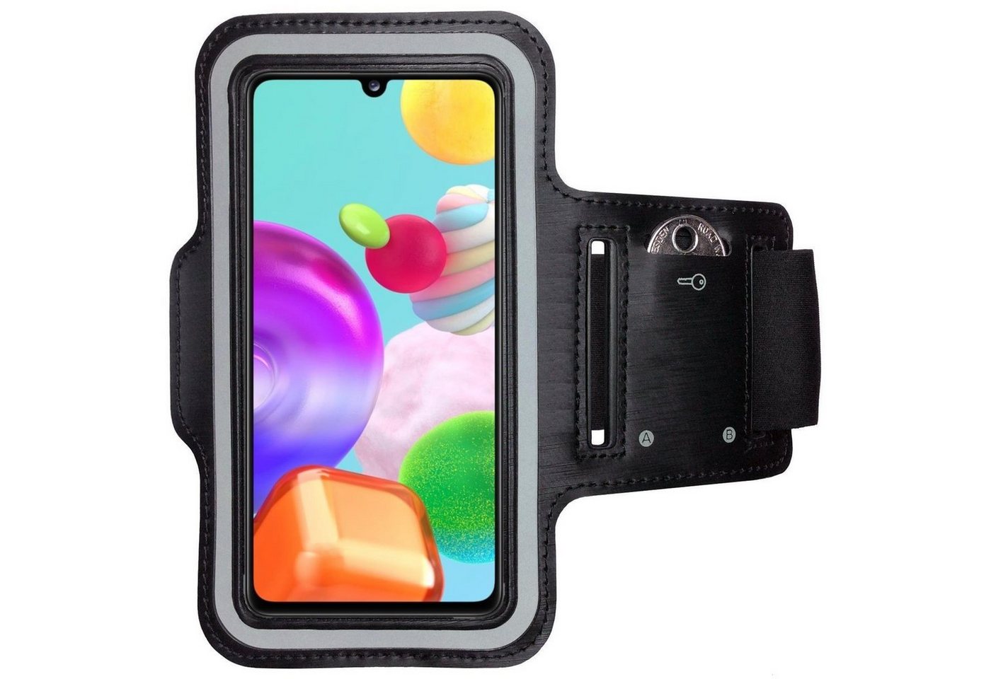 CoverKingz Handyhülle Armband für Samsung Galaxy A41 Sportarmband Handy Tasche Fitness, Sport Schutzhülle Schlüsselfach Handyhülle Jogging Schutztasche Etui CoverKingz Handyhülle Armband für Samsung Galaxy A41 Sportarmband Handy Tasche Fitness, Sport Schutzhülle Schlüsselfach Handyhülle Jogging Schutztasche Etui von CoverKingz