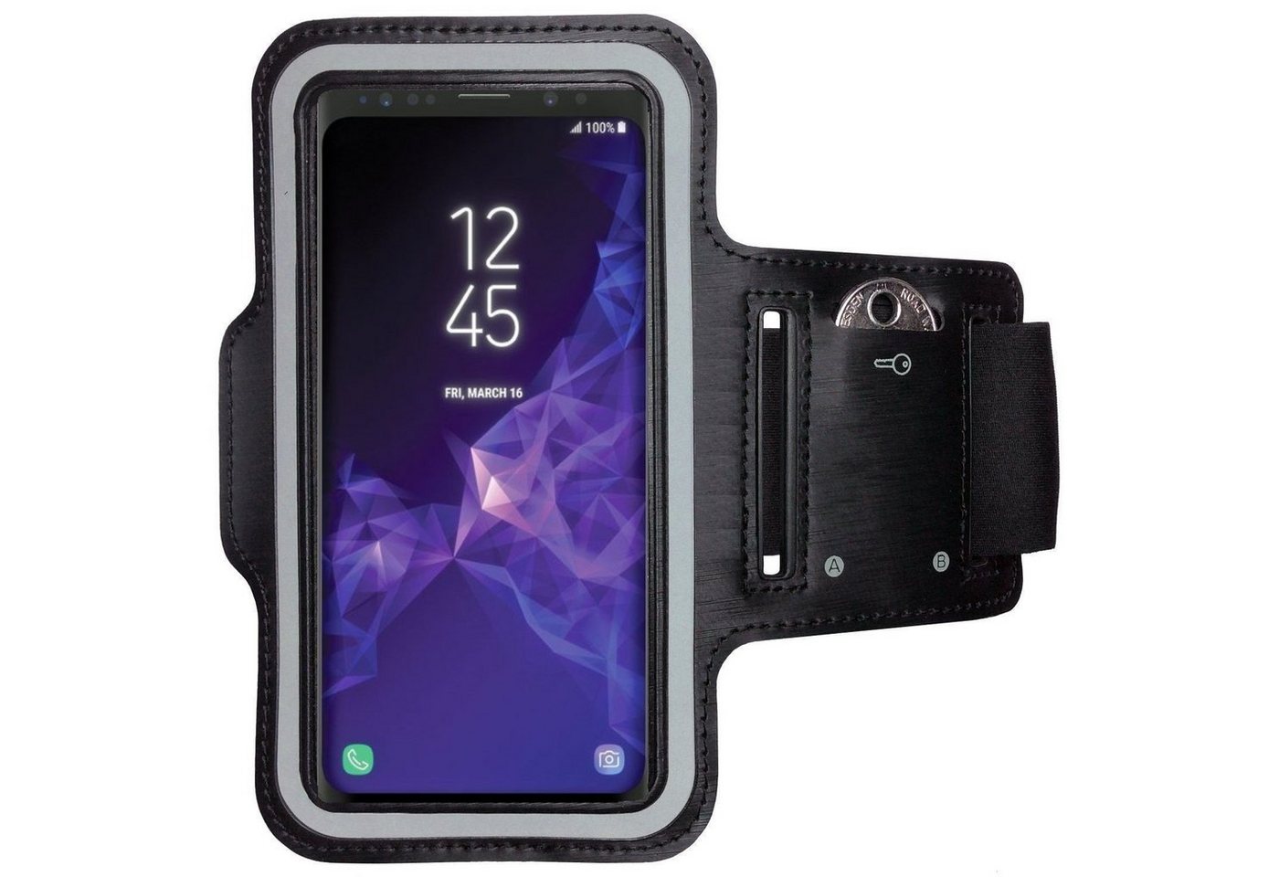 CoverKingz Handyhülle Armband für Samsung Galaxy S9+ Handy Sportarmband Handyhülle Sport, Sport Schutzhülle Schlüsselfach Handyhülle Jogging Schutztasche Etui von CoverKingz