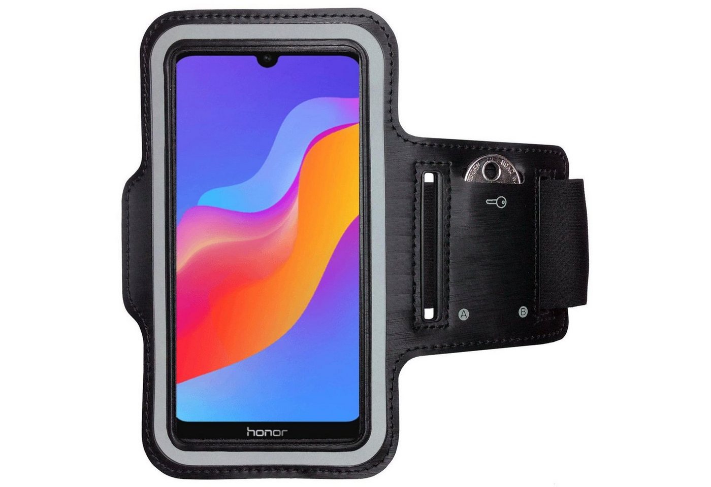 CoverKingz Handyhülle Honor 8A Handy Armband Sportarmband Hülle mit Schlüsselfach Armtasche von CoverKingz