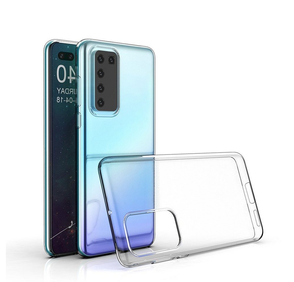 CoverKingz Handyhülle Huawei P40 Handyhülle Silikon Cover Schutzhülle Bumper Handy Case klar von CoverKingz