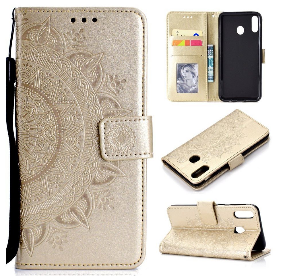 CoverKingz Handyhülle Huawei P40 lite E Handy Hülle Flip Case Cover Handytasche Mandala Gold, Klapphülle Schutzhülle mit Kartenfach Schutztasche Motiv Mandala CoverKingz Handyhülle Huawei P40 lite E Handy Hülle Flip Case Cover Handytasche Mandala Gold, Klapphülle Schutzhülle mit Kartenfach Schutztasche Motiv Mandala von CoverKingz