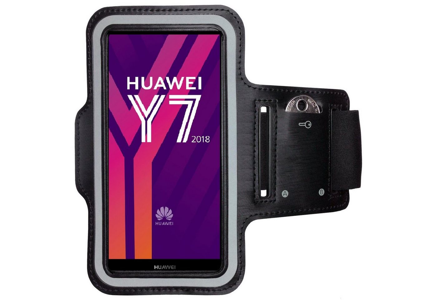 CoverKingz Handyhülle Huawei Y7 2018 Sportarmband Fitness Armband Jogging Hülle Laufhülle von CoverKingz