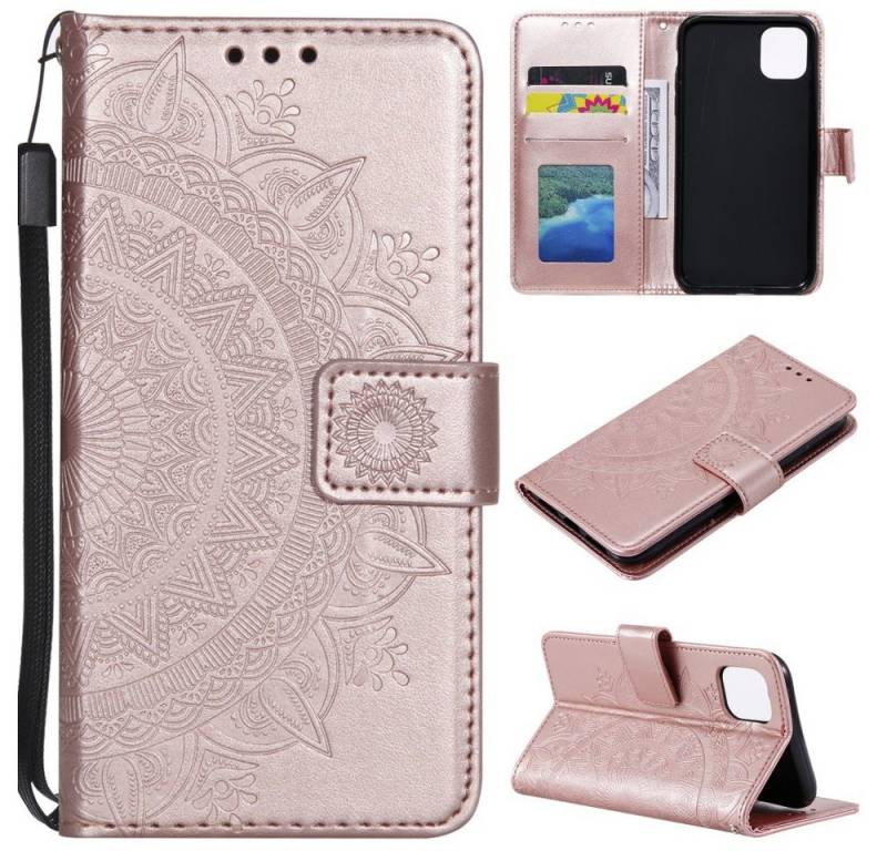CoverKingz Handyhülle Hülle für Apple iPhone 11 Pro [5,8 Zoll] Handyhülle Schutz Tasche 16,5 cm (6,5 Zoll), Klapphülle Schutzhülle mit Kartenfach Schutztasche Handycase Motiv von CoverKingz