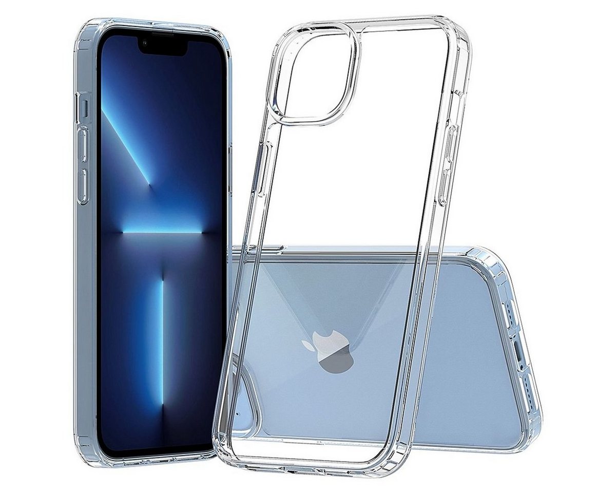 CoverKingz Handyhülle Hülle für Apple iPhone 14 Plus Handyhülle Case Hybrid Silikon Cover 16,95 cm (6,7 Zoll), Handyhülle Schutzhülle Transparent Hybrid Silikonhülle Bumper von CoverKingz