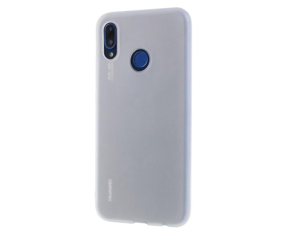 CoverKingz Handyhülle Hülle für Huawei P20 Lite Handyhülle Soft Case slim Matt Weiß 14,83 cm (5,8 Zoll), Schutzhülle Handyhülle Silikoncover Softcase farbig von CoverKingz
