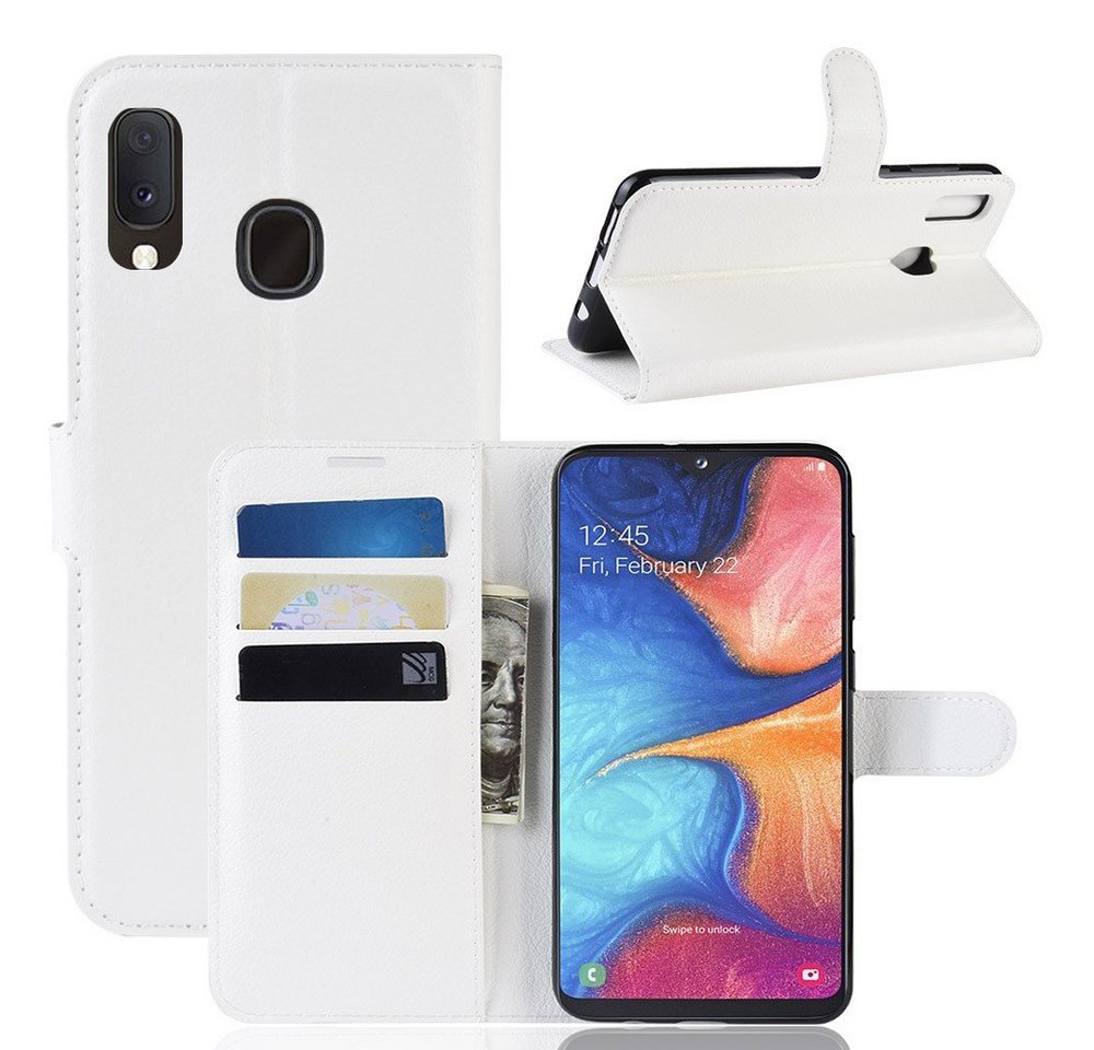 CoverKingz Handyhülle Hülle für Samsung Galaxy A20e Handyhülle Schutz Tasche Flip Case von CoverKingz