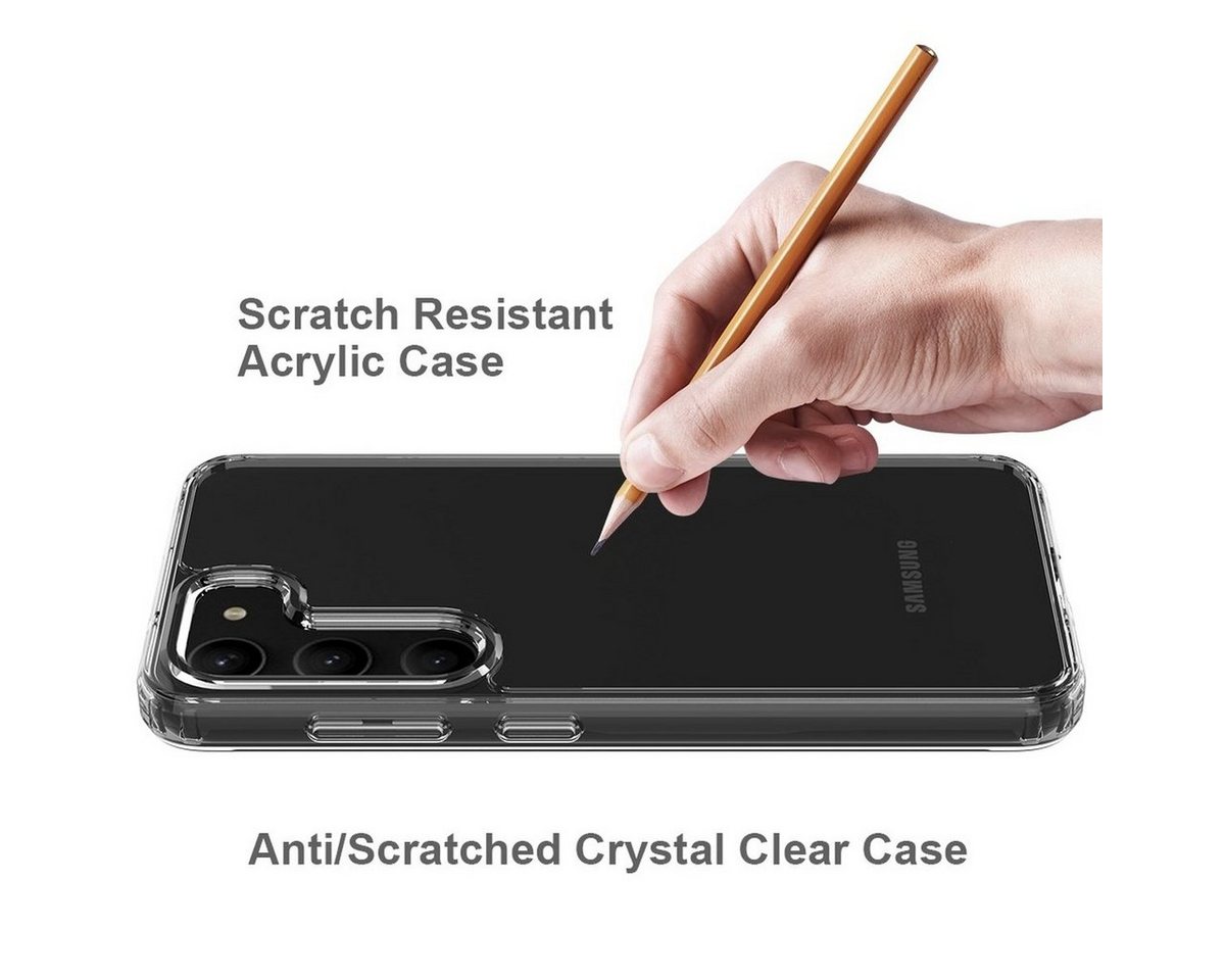 CoverKingz Handyhülle Hülle für Samsung Galaxy S23+ (Plus) Handy Case Hybrid Silikon Bumper 16,76 cm (6,6 Zoll), Handy Schutzhülle Transparent Hybrid Silikonhülle Kratzfest Hardcase von CoverKingz