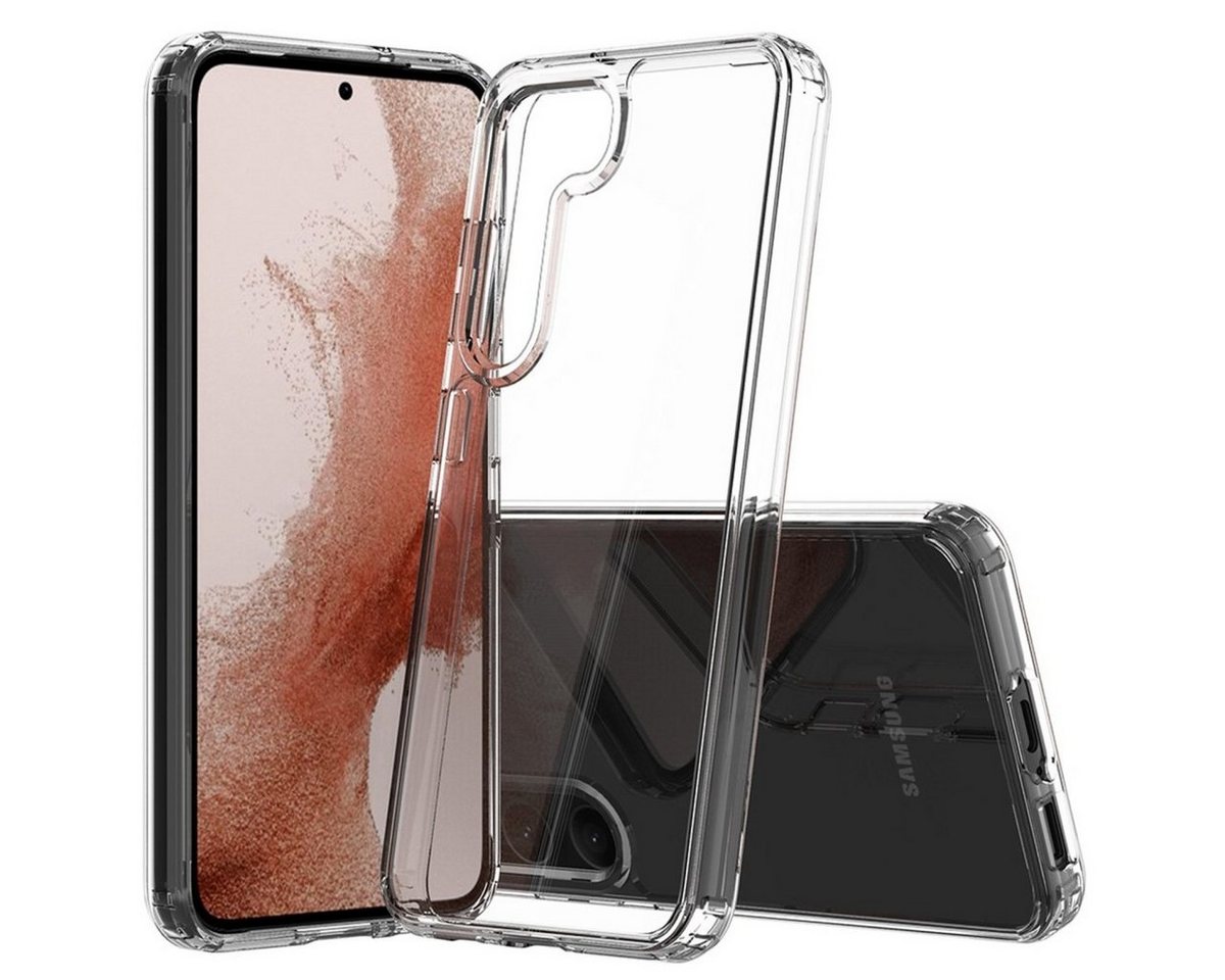 CoverKingz Handyhülle Hülle für Samsung Galaxy S23 Handyhülle Case Hybrid Silikon Bumper 15,2 cm (6 Zoll), Handy Schutzhülle Transparent Hybrid Silikonhülle Kratzfest Hardcase von CoverKingz