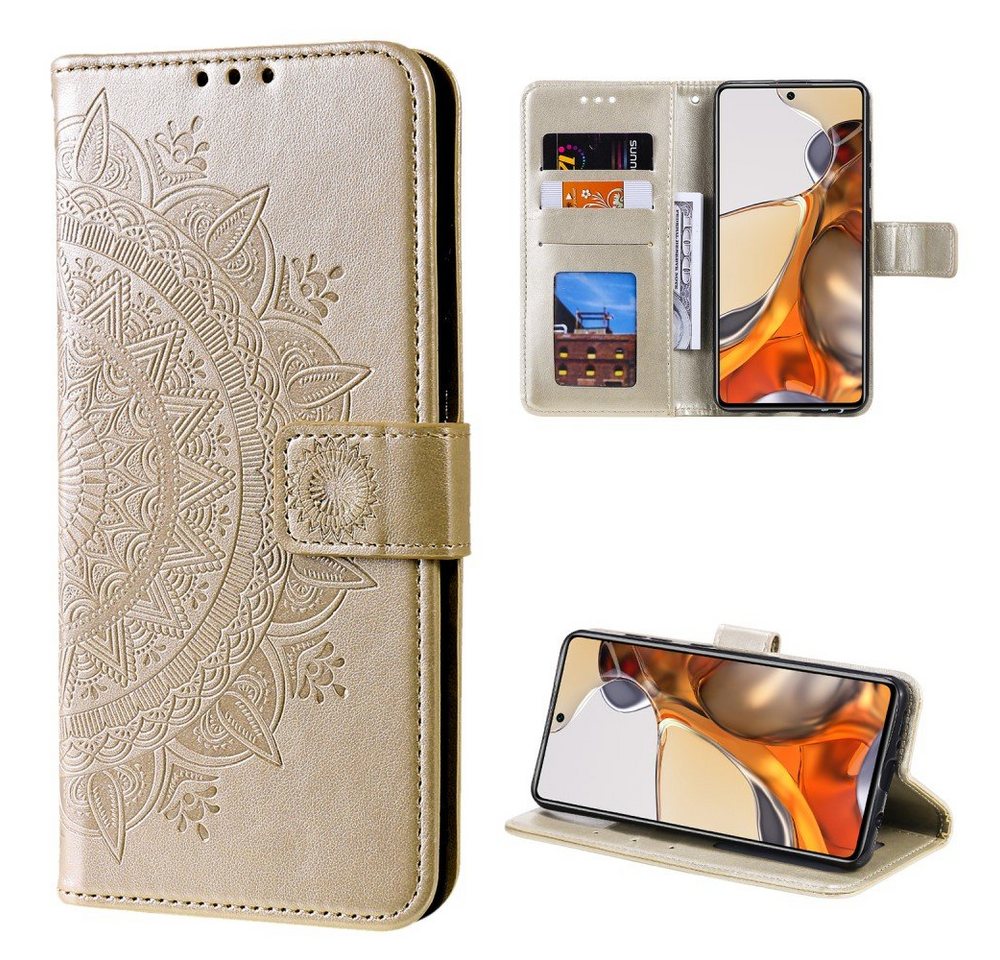 CoverKingz Handyhülle Hülle für Xiaomi 11T/11T Pro Handyhülle Flip Case Cover Schutzhülle 6,7 Zoll, Klapphülle Schutzhülle mit Kartenfach Schutztasche Motiv Mandala CoverKingz Handyhülle Hülle für Xiaomi 11T/11T Pro Handyhülle Flip Case Cover Schutzhülle 6,7 Zoll, Klapphülle Schutzhülle mit Kartenfach Schutztasche Motiv Mandala von CoverKingz