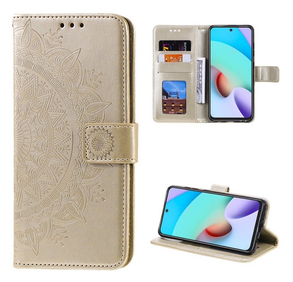 CoverKingz Handyhülle Hülle für Xiaomi Poco M4 Pro 5G/Redmi Note 11S 5G Handy Flip Cover, Klapphülle Schutzhülle mit Kartenfach Schutztasche Motiv Mandala CoverKingz Handyhülle Hülle für Xiaomi Poco M4 Pro 5G/Redmi Note 11S 5G Handy Flip Cover, Klapphülle Schutzhülle mit Kartenfach Schutztasche Motiv Mandala von CoverKingz