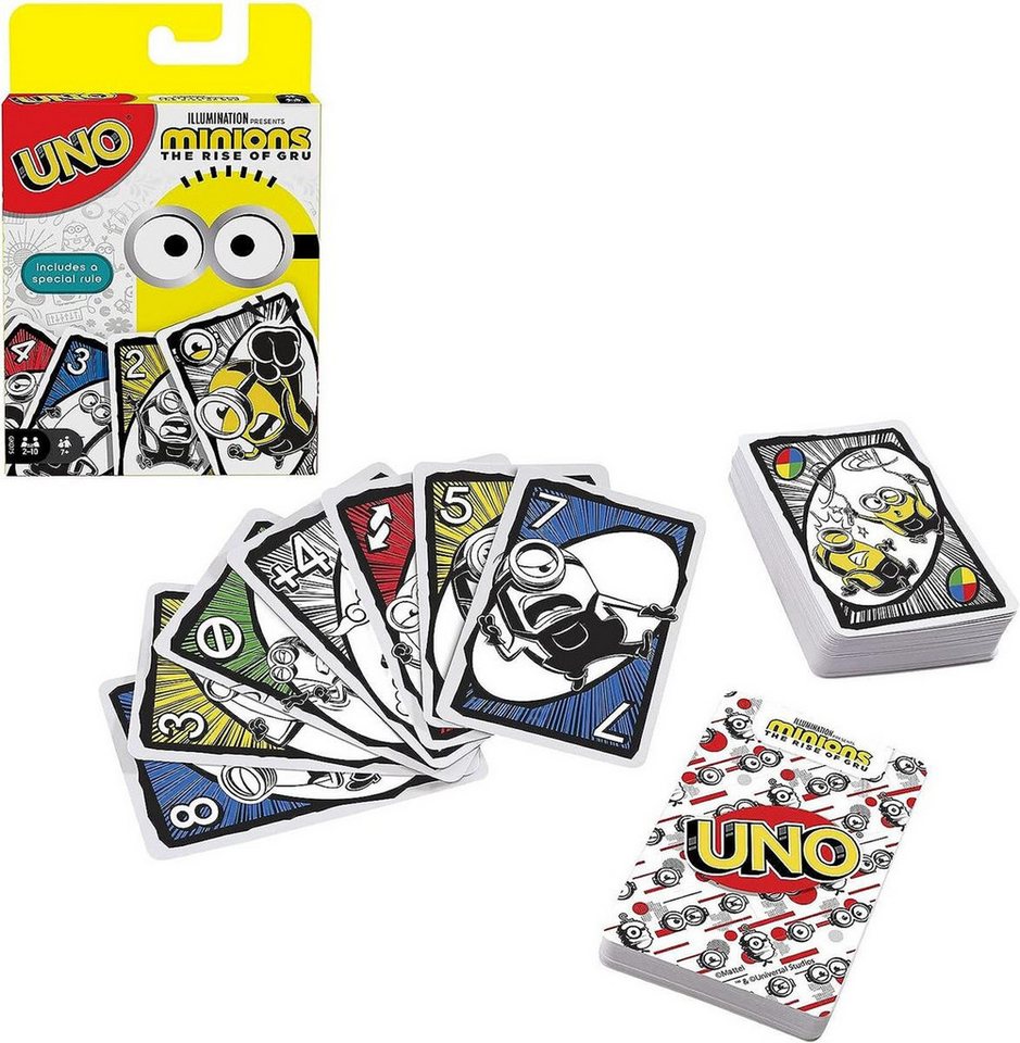 CoverKingz Handyhülle Mattel Games UNO Edition Minions 2 Kartenspiel für Kinder und von CoverKingz