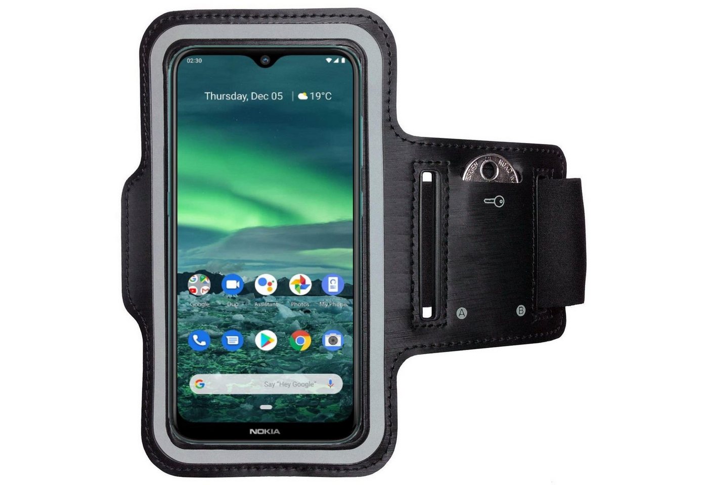 CoverKingz Handyhülle Nokia 2.3 Sport Armband Handy Tasche Fitness Jogging Etui Lauf Hülle, Sport Schutzhülle Schlüsselfach Handyhülle Jogging Schutztasche Etui CoverKingz Handyhülle Nokia 2.3 Sport Armband Handy Tasche Fitness Jogging Etui Lauf Hülle, Sport Schutzhülle Schlüsselfach Handyhülle Jogging Schutztasche Etui von CoverKingz