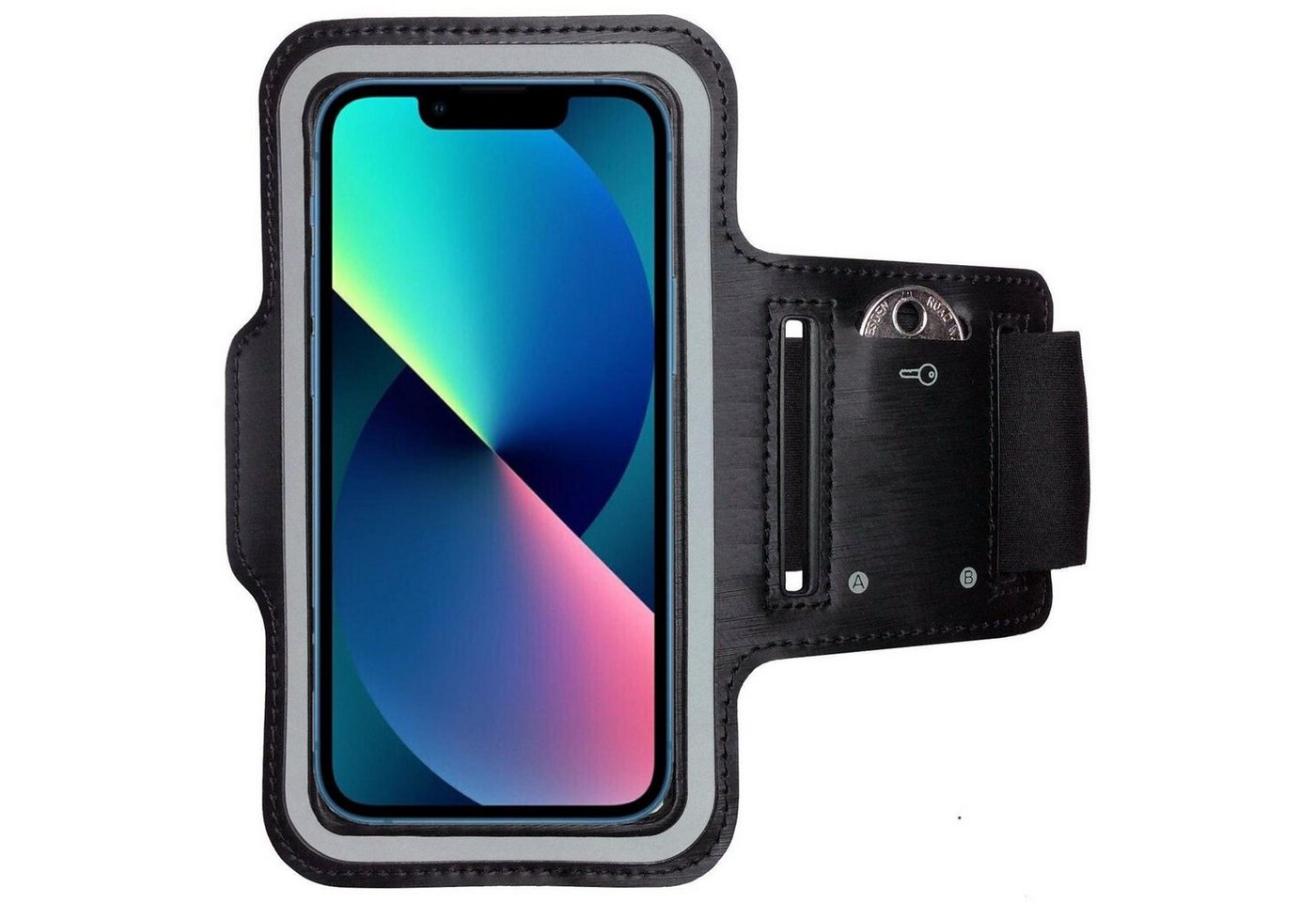 CoverKingz Handyhülle Sportarmband für Apple iPhone 13 Mini Handy Fitness Hülle Armband, Sport Schutzhülle Schlüsselfach Handyhülle Jogging Schutztasche Etui von CoverKingz