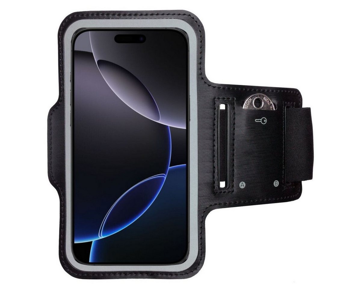 CoverKingz Handyhülle Sportarmband für Apple iPhone 16 Pro Sport Fitness Armband Handyhülle 16,0 cm (6,3 Zoll), Sport Schutzhülle Schlüsselfach Handyhülle Jogging Schutztasche Etui CoverKingz Handyhülle Sportarmband für Apple iPhone 16 Pro Sport Fitness Armband Handyhülle 16,0 cm (6,3 Zoll), Sport Schutzhülle Schlüsselfach Handyhülle Jogging Schutztasche Etui von CoverKingz
