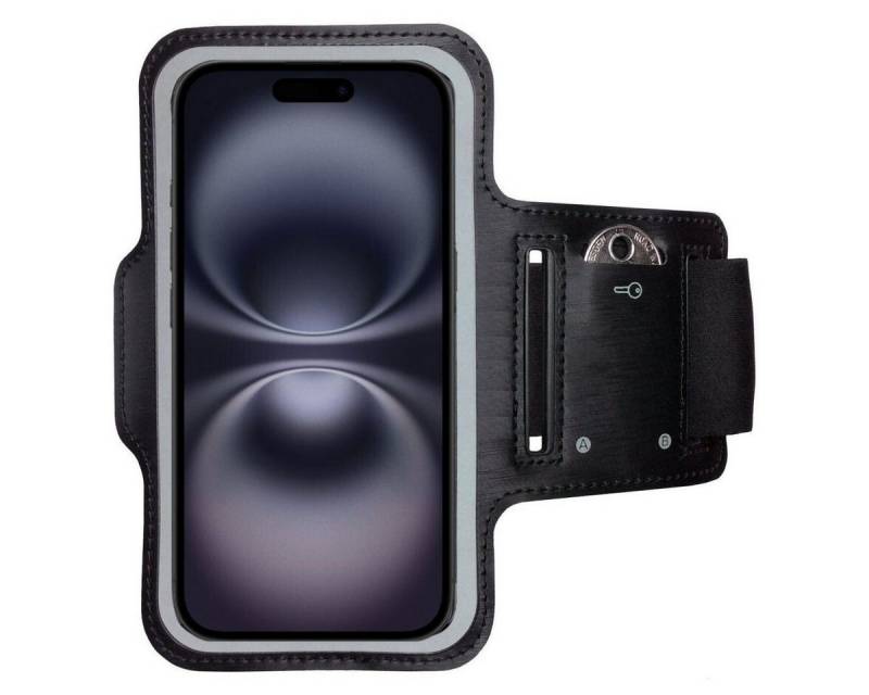 CoverKingz Handyhülle Sportarmband für Apple iPhone 16 Sport Fitness Armband Handyhülle, Sport Schutzhülle Schlüsselfach Handyhülle Jogging Schutztasche Etui von CoverKingz