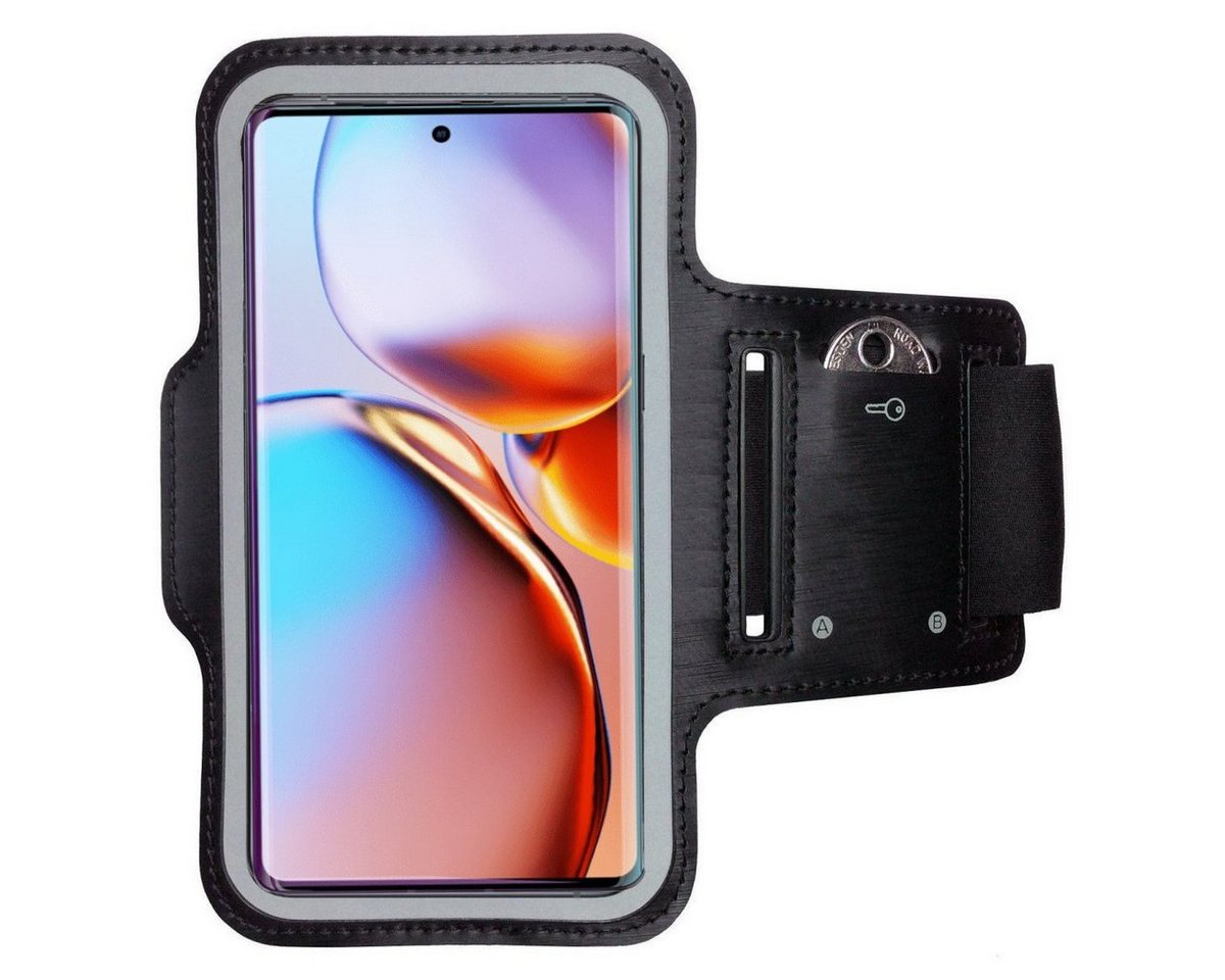 CoverKingz Handyhülle Sportarmband für Motorola Edge 40 Pro Sport Fitness Armband Handy 17,0 cm (6,7 Zoll), Sport Schutzhülle Schlüsselfach Handyhülle Jogging Schutztasche Etui von CoverKingz