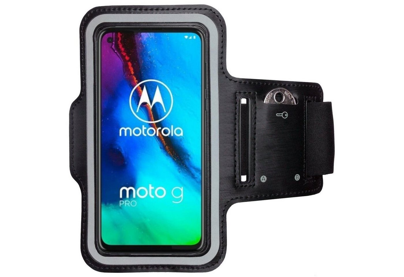 CoverKingz Handyhülle Sportarmband für Motorola Moto G Pro Sport Fitness Hülle Armband von CoverKingz