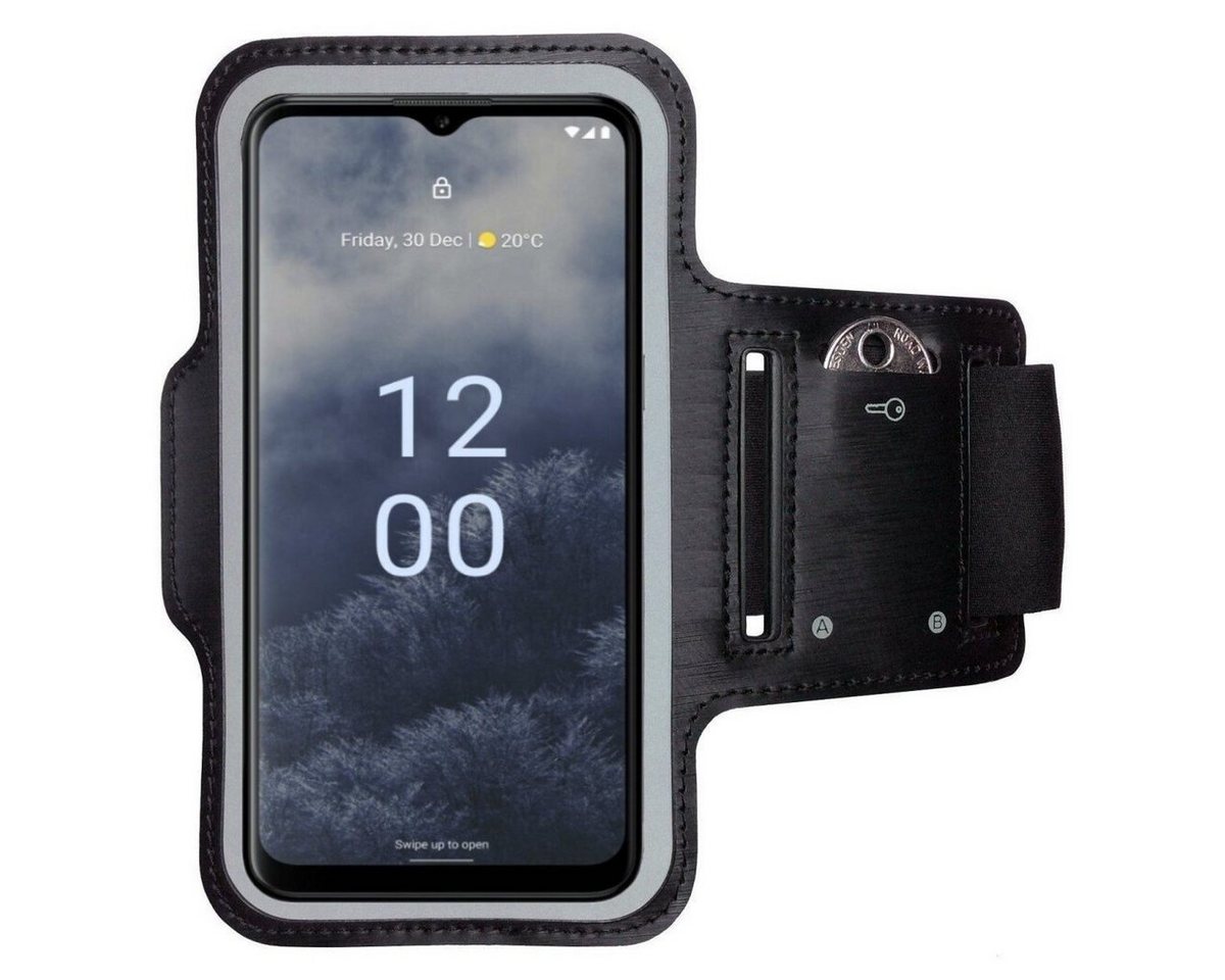 CoverKingz Handyhülle Sportarmband für Nokia G60 Sport Fitness Armband Hülle Laufhülle, Sport Schutzhülle Schlüsselfach Handyhülle Jogging Schutztasche Etui von CoverKingz