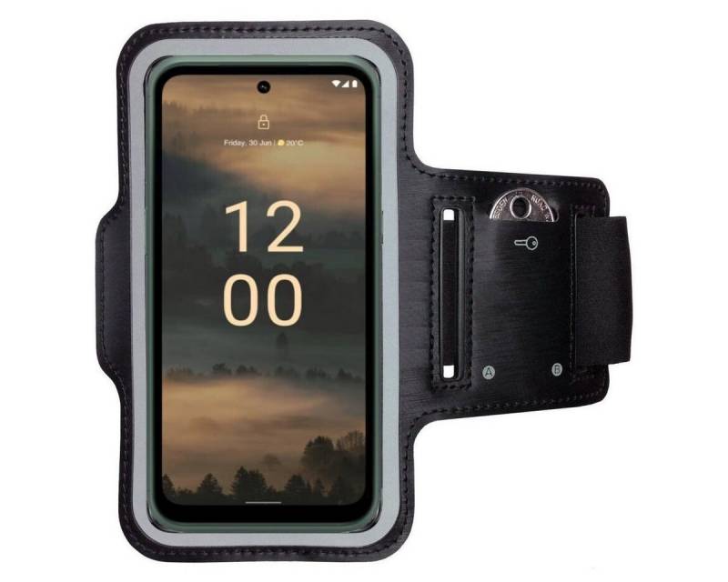 CoverKingz Handyhülle Sportarmband für Nokia XR21 Sport Fitness Hülle Armband Handy 16,5 cm (6,5 Zoll), Sport Schutzhülle Schlüsselfach Handyhülle Jogging Schutztasche Etui von CoverKingz