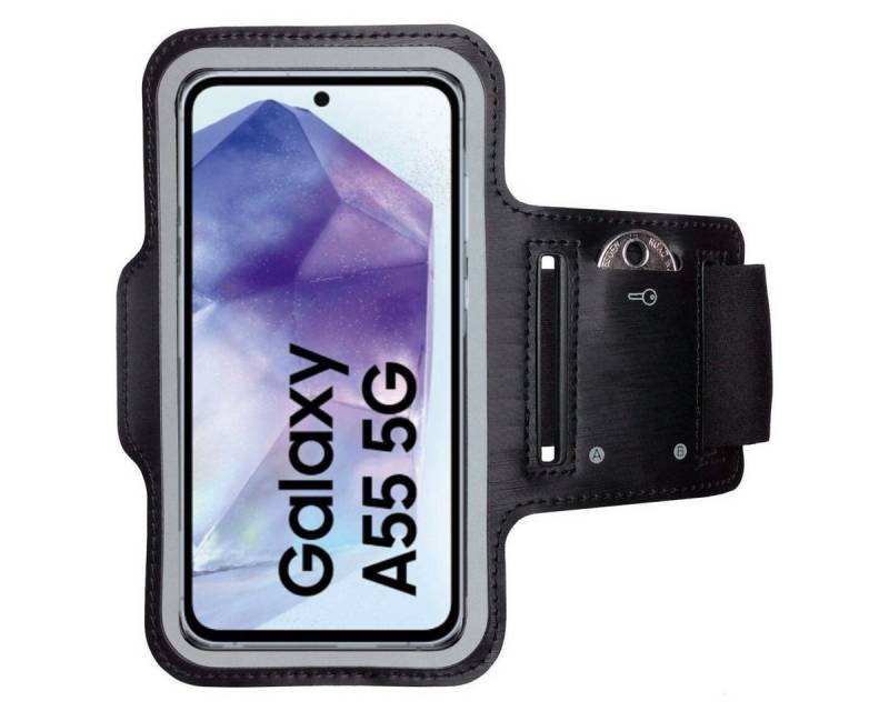 CoverKingz Handyhülle Sportarmband für Samsung Galaxy A55 5G Sport Fitness Armband Tasche von CoverKingz