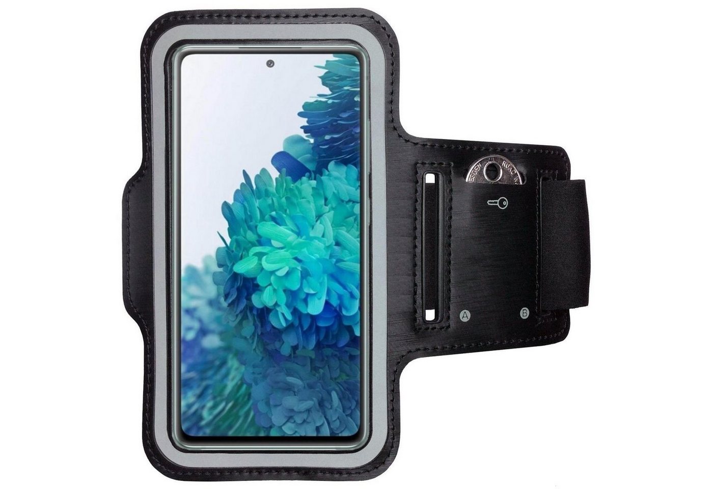 CoverKingz Handyhülle Sportarmband für Samsung Galaxy A73 5G Handy Fitness Hülle Armband, Sport Schutzhülle Schlüsselfach Handyhülle Jogging Schutztasche Etui von CoverKingz