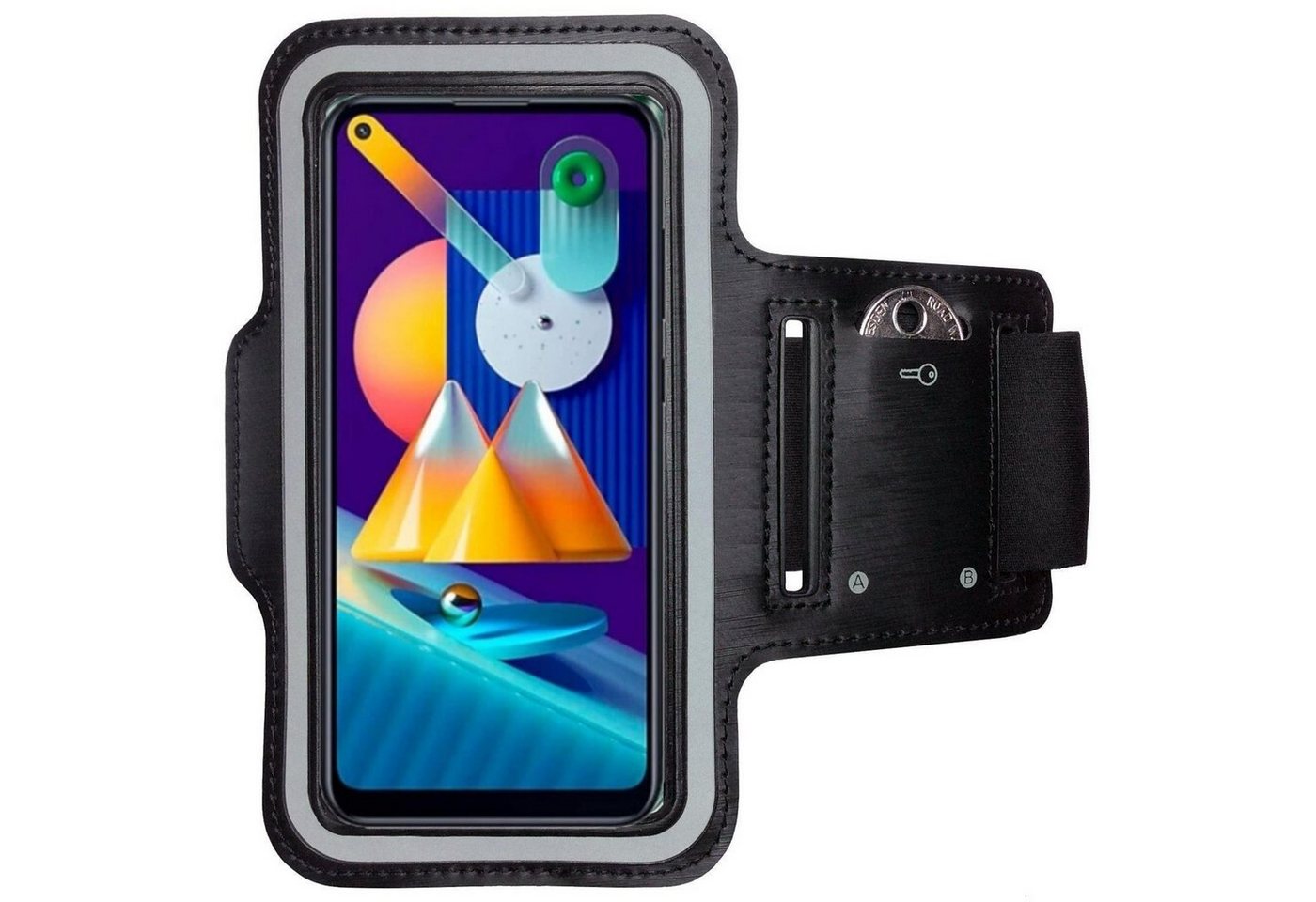 CoverKingz Handyhülle Sportarmband für Samsung Galaxy M11/A11 Handy Tasche Fitness Armband, Sport Schutzhülle Schlüsselfach Handyhülle Jogging Schutztasche Etui CoverKingz Handyhülle Sportarmband für Samsung Galaxy M11/A11 Handy Tasche Fitness Armband, Sport Schutzhülle Schlüsselfach Handyhülle Jogging Schutztasche Etui von CoverKingz