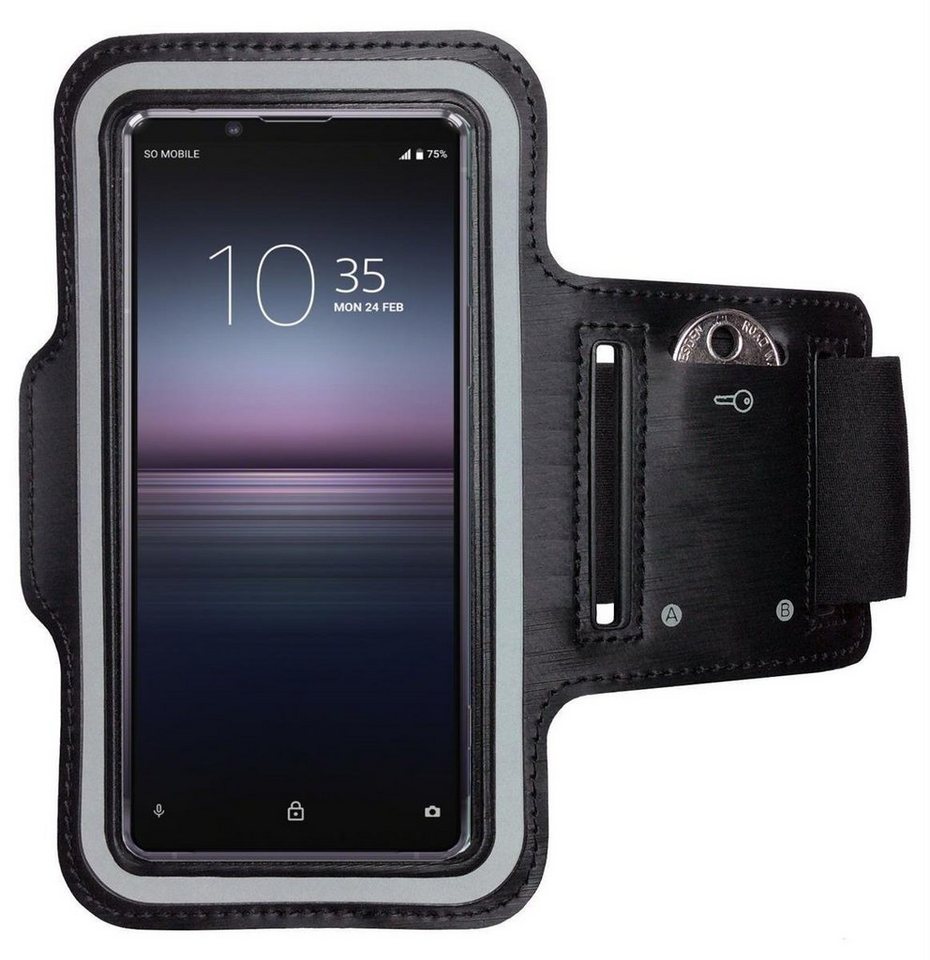 CoverKingz Handyhülle Sportarmband für Sony Xperia 1 II Armband Handy Tasche Fitness, Sport Schutzhülle Schlüsselfach Handyhülle Jogging Schutztasche Etui von CoverKingz