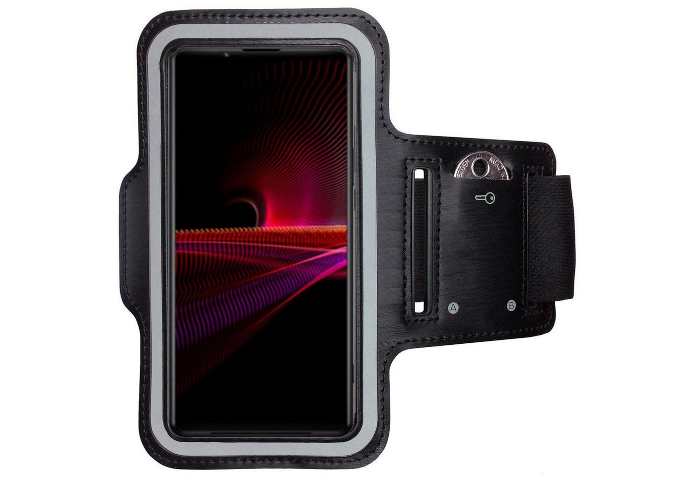CoverKingz Handyhülle Sportarmband für Sony Xperia 1 III Sportarmband Handy Fitness Armband, Sport Schutzhülle Schlüsselfach Handyhülle Jogging Schutztasche Etui CoverKingz Handyhülle Sportarmband für Sony Xperia 1 III Sportarmband Handy Fitness Armband, Sport Schutzhülle Schlüsselfach Handyhülle Jogging Schutztasche Etui von CoverKingz