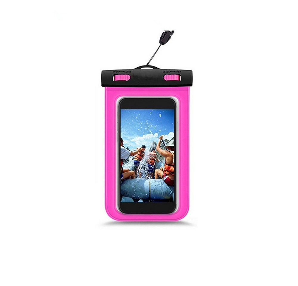 CoverKingz Handyhülle Wasserschutz Handyhülle für Smartphones bis 15,5 cm universal Pink von CoverKingz