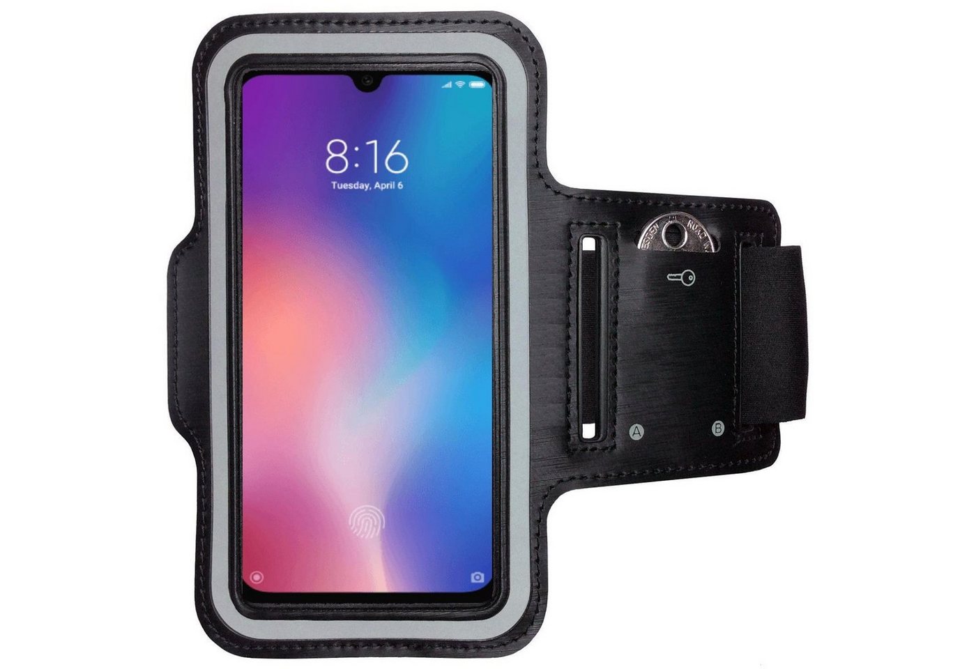 CoverKingz Handyhülle Xiaomi Mi 9 SE Handy Armband Sportarmband mit Schlüsselfach Armtasche von CoverKingz