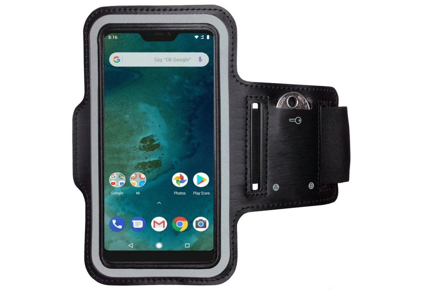 CoverKingz Handyhülle Xiaomi Mi A2 Lite Sportarmband Fitness Armband Jogging Hülle Laufhülle von CoverKingz