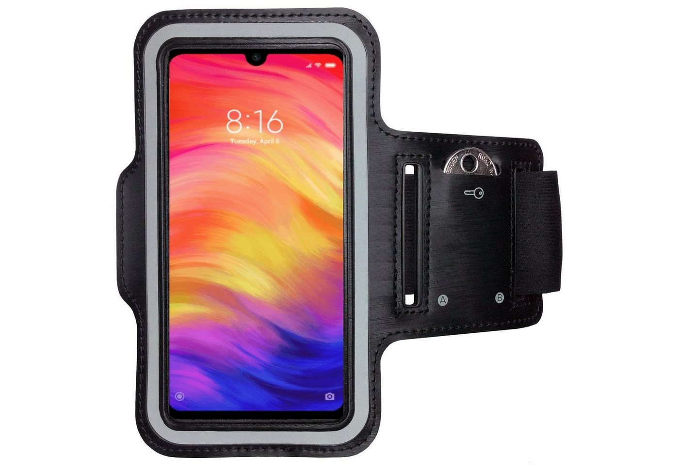 CoverKingz Handyhülle Xiaomi Redmi Note 7 Handy Armband Sportarmband Schlüsselfach Armtasche von CoverKingz