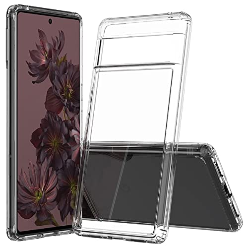 CoverKingz Handyhülle für Google Pixel 7 Pro - Stoßfeste Handy Hülle mit Kameraschutz - Slim Hybrid Case Transparent Clear Cover von CoverKingz