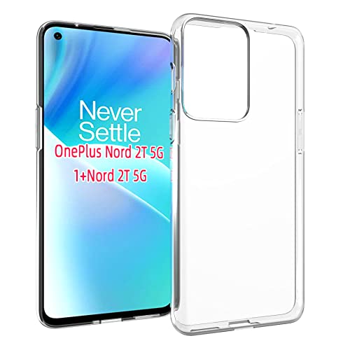 CoverKingz Handyhülle für OnePlus Nord 2T 5G - Silikonhülle Soft Case Bumper Durchsichtig - Handy Hülle Slim Cover Transparent von CoverKingz