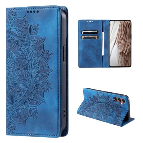 CoverKingz Handyhülle für Samsung Galaxy A55 5G - Handytasche mit Kartenfach Klapphülle Cover - Handy Hülle klappbar Motiv Mandala Blau CoverKingz Handyhülle für Samsung Galaxy A55 5G - Handytasche mit Kartenfach Klapphülle Cover - Handy Hülle klappbar Motiv Mandala Blau von CoverKingz