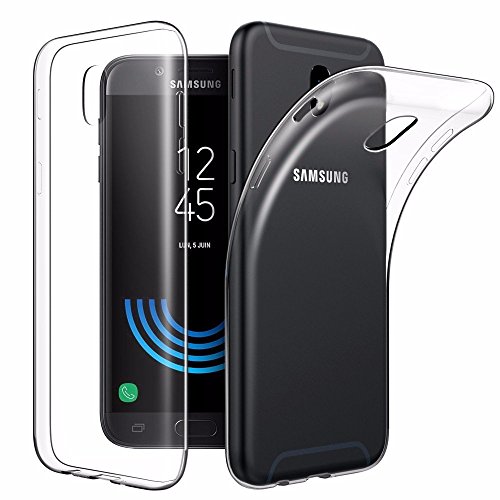 CoverKingz Handyhülle für Samsung Galaxy J3 2017 - Silikonhülle Soft Case Bumper Durchsichtig - Handy Hülle Slim Cover Transparent von CoverKingz